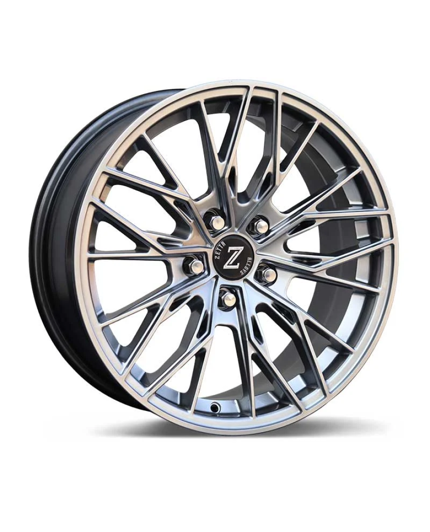 Zetta Alloy Wheels MS-007 17 Inch Hyper Black HB finish PCD 5x100 | Size 17x7 Inch