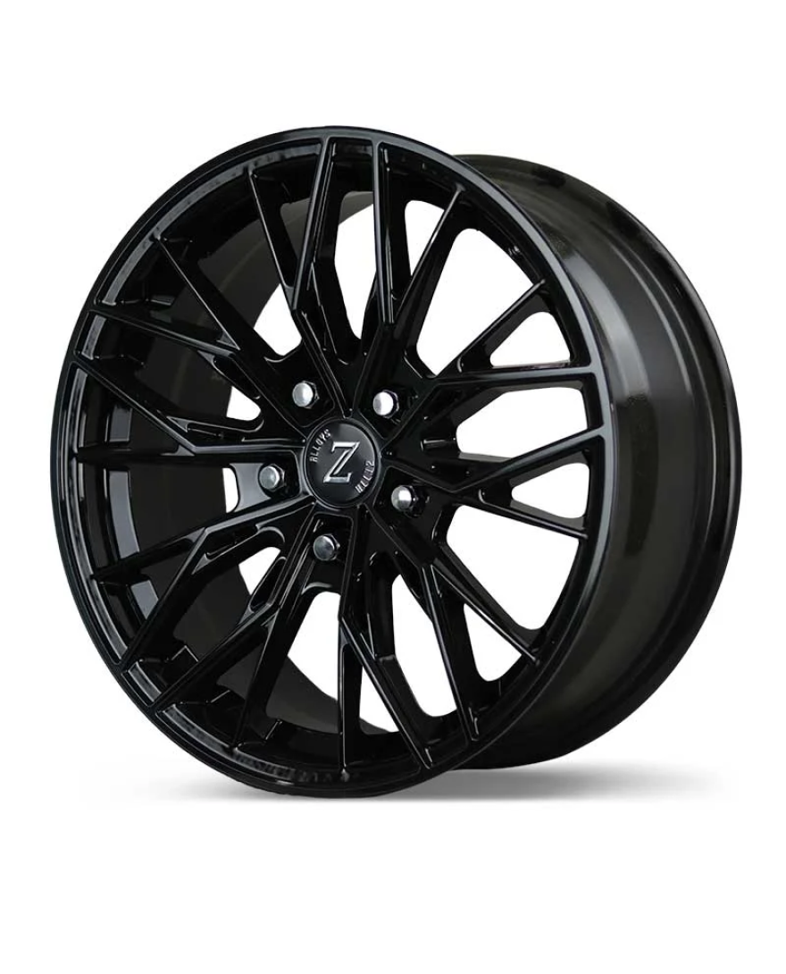 Zetta Alloy Wheels MS-007 17 Inch Candy Black Machined CBM finish PCD 5x114.3 | Size 17x7 Inch