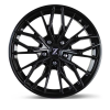 Zetta Alloy Wheels MS-007 17 Inch Candy Black Machined CBM finish PCD 5x139.7 | Size 17x7 Inch