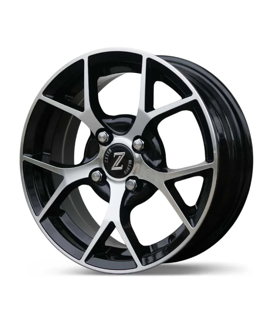 Zetta Alloy Wheels SOS-100 17 Inch Black Machined BM finish PCD 4x100 | Size 17x7 Inch