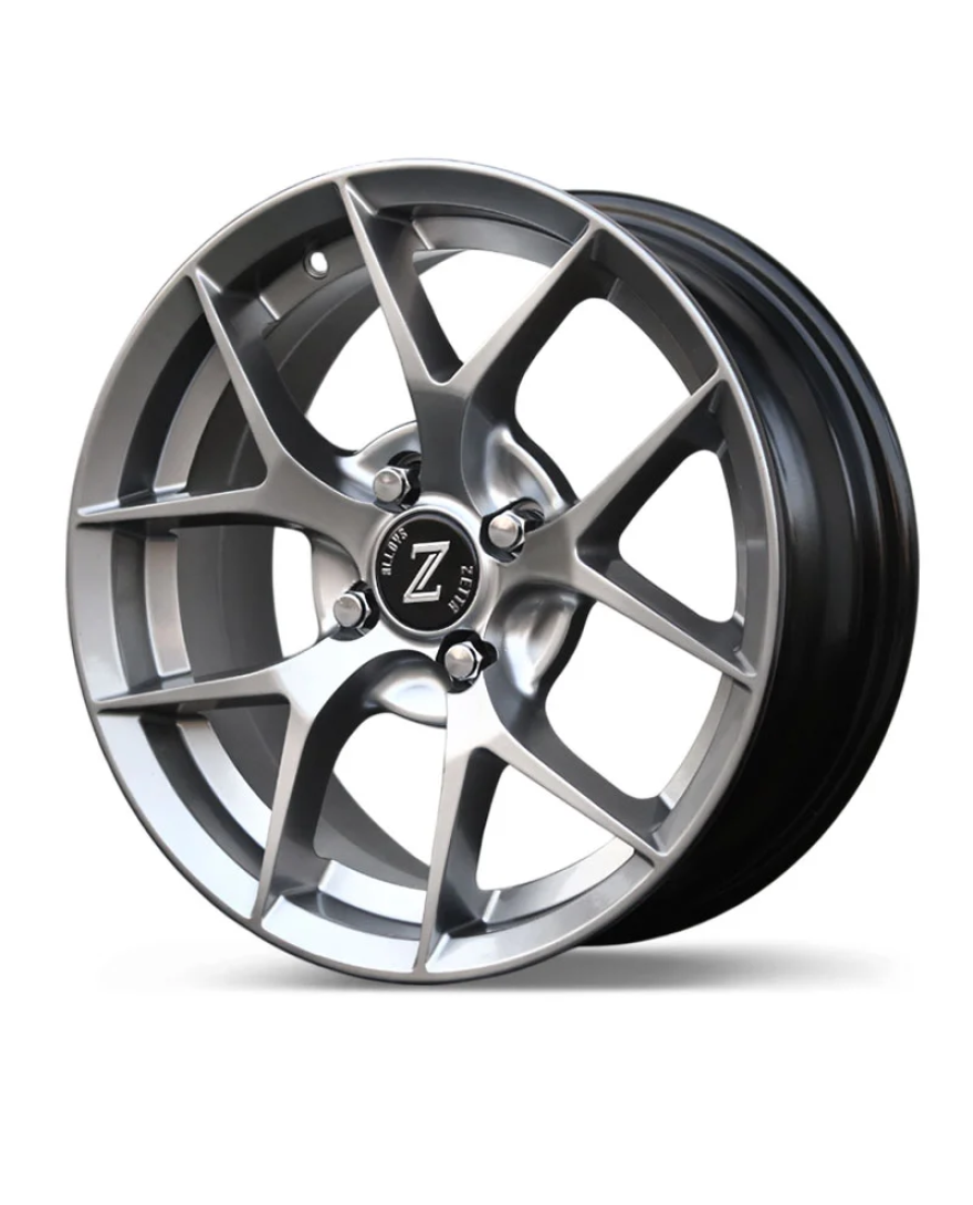 Zetta Alloy Wheels SOS-100 17 Inch Hyper Black HB finish PCD 4x100 | Size 17x7 Inch