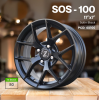 Zetta Alloy Wheels SOS-100 17 Inch Satin Black SB finish PCD 4x100 | Size 17x7 Inch