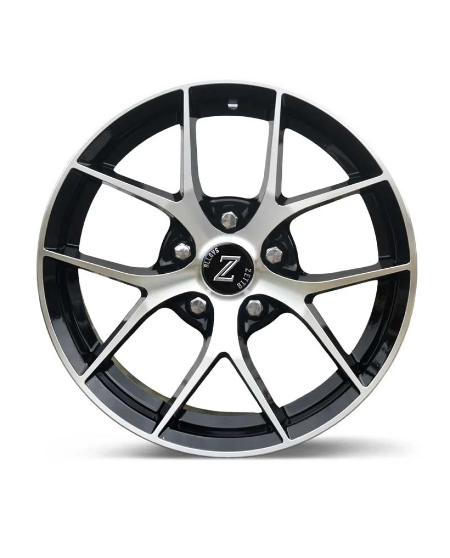 Zetta Alloy Wheels SOS-100 17 Inch Black Machined BM finish PCD 5x114.3 | Size 17x7 Inch