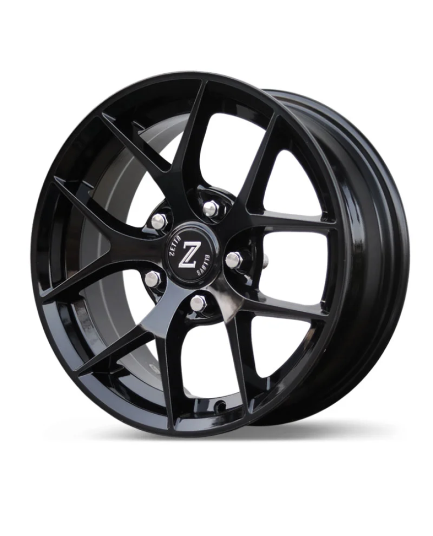 Zetta Alloy Wheels SOS-100 17 Inch Candy Black Machined CBM finish PCD 5x114.3 | Size 17x7 Inch