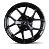 Zetta Alloy Wheels SOS-100 17 Inch Candy Black Machined CBM finish PCD 5x114.3 | Size 17x7 Inch
