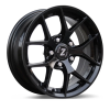 Zetta Alloy Wheels SOS-100 17 Inch Candy Black Machined CBM finish PCD 5x114.3 | Size 17x7 Inch