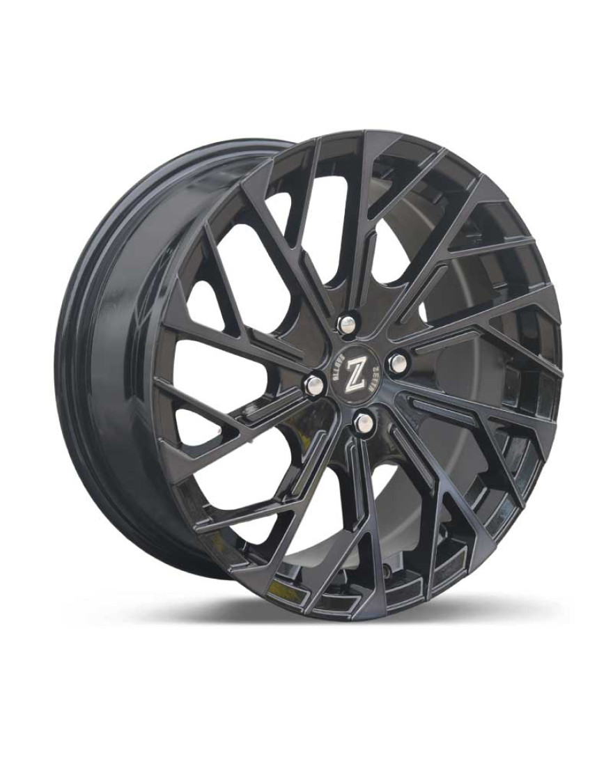 Zetta Alloy Wheels SXY-69 17 Inch Candy Black Machined CBM finish PCD 4x100 | Size 17x7.5 Inch