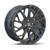 Zetta Alloy Wheels SXY-69 17 Inch Candy Black Machined CBM finish PCD 4x100 | Size 17x7.5 Inch