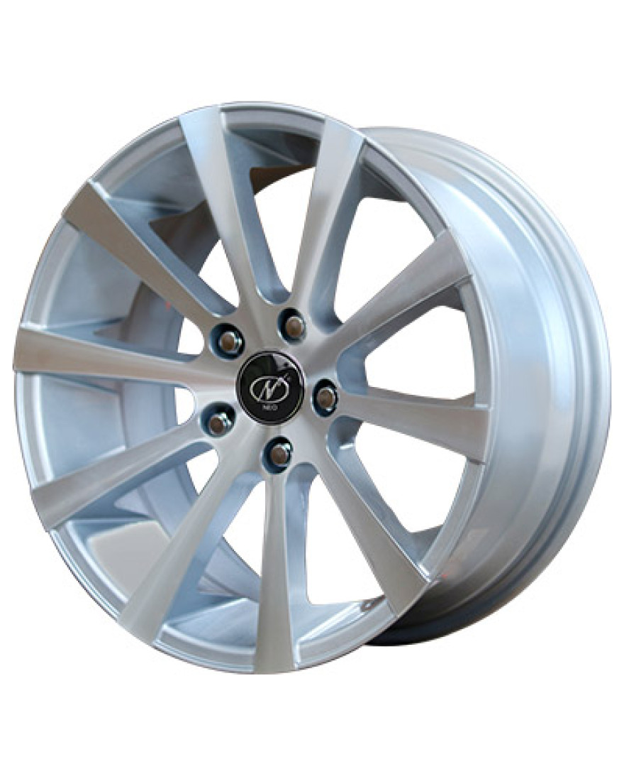 Slice in Silver Machined finish. The Size of alloy wheel is 17x8 inch and the PCD is 5x100(SET OF 4)