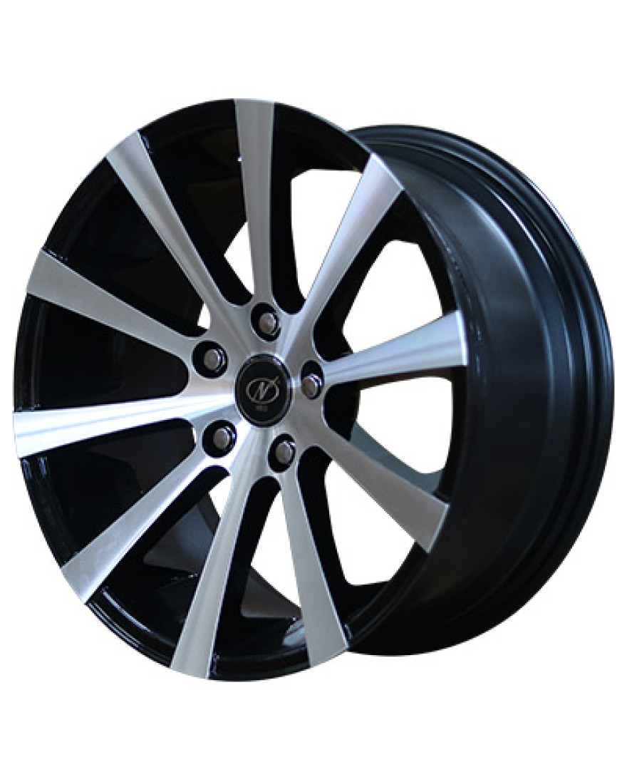 Split in Black Machined finish. The Size of alloy wheel is 17x8 inch and the PCD is 5x114.3(SET OF 4)