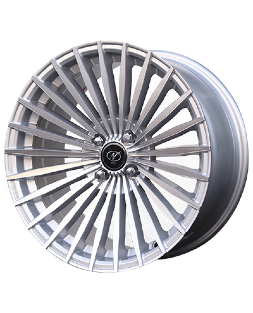 Surya in Silver Machined finish. The Size of alloy wheel is 17x8 inch and the PCD is 4x100(SET OF 4)