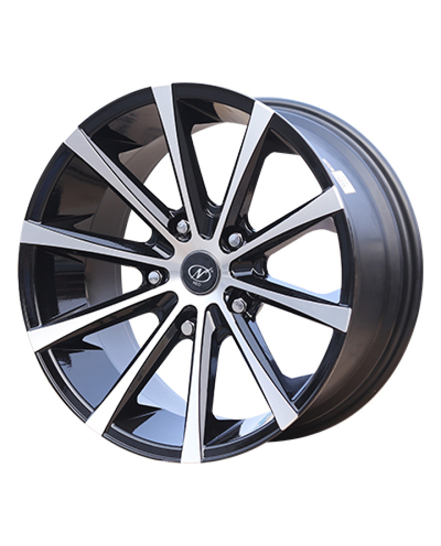 NeoWheel Exotic 18 Inch Black Machined finish PCD 5X114.3 | Suitable to THAR ROXX,HYUNDAI CRETA,HYUNDAI VENUE,KIA SONET,KIA SELTOS,MARUTI SUZUKI ERTIGA,MARUTI SUZUKI S-CROSS,MARUTI SUZUKI BREZZA,MARUTI SUZUKI XL6,MG HECTOR| Size 18X8.5 Inch