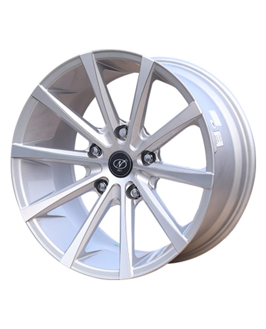 Exotic in Silver Machined finish. The Size of alloy wheel is 18x9 inch and the PCD is 5x139(SET OF 4)