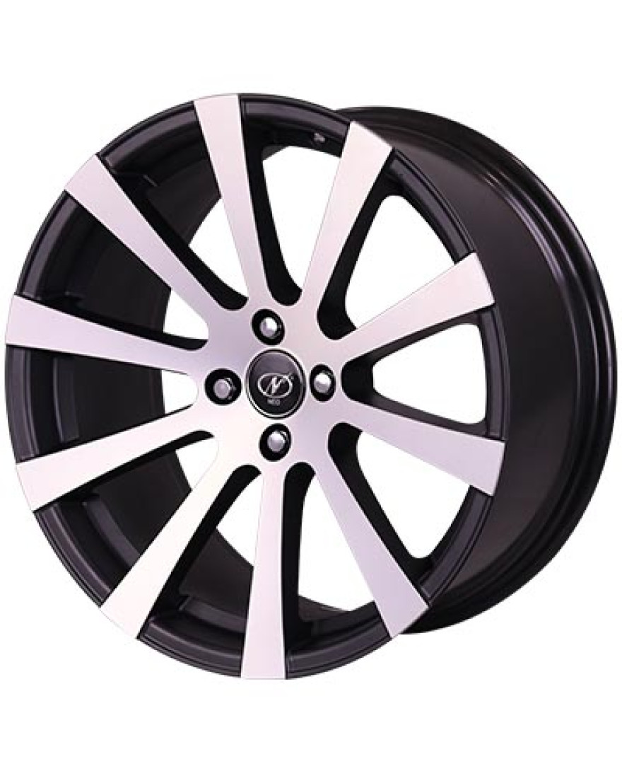 Slice in Black Machined finish. The Size of alloy wheel is 18x8.5 inch and the PCD is 4x100(SET OF 4)