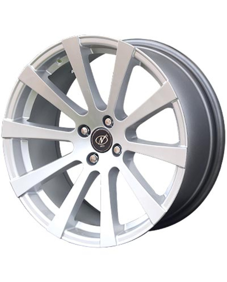 Slice in Hyper Silver finish. The Size of alloy wheel is 18x8.5 inch and the PCD is 4x100(SET OF 4)