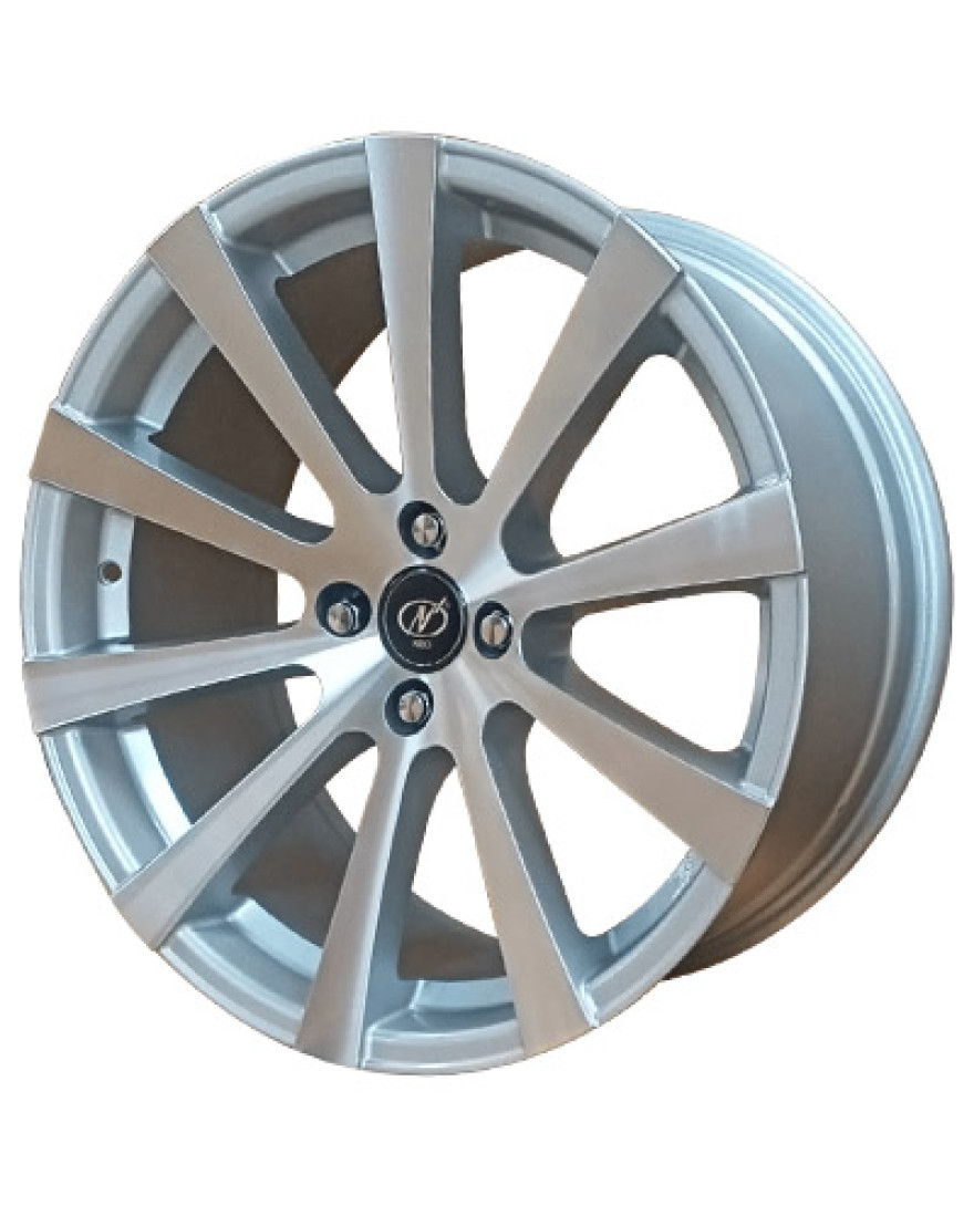 Slice in Silver Machined finish. The Size of alloy wheel is 18x8.5 inch and the PCD is 4x100(SET OF 4)
