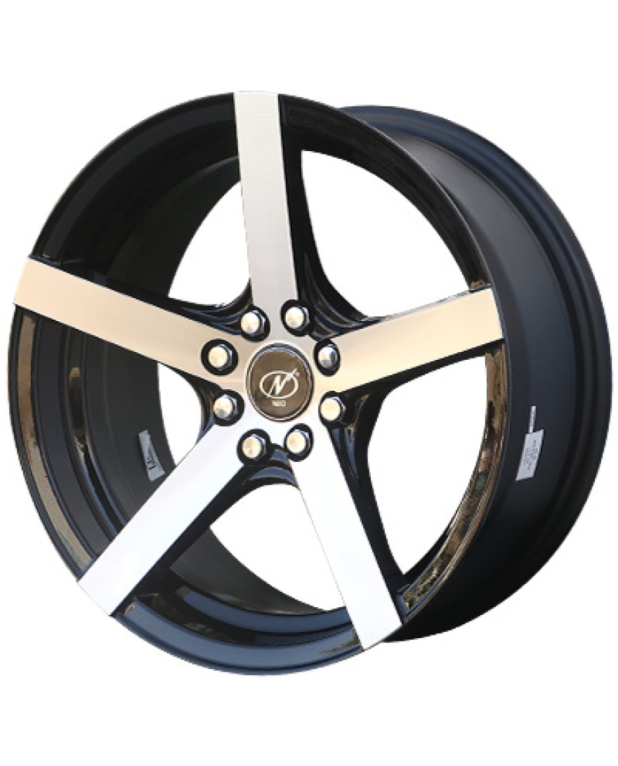 Techno in Black Machined finish. The Size of alloy wheel is 18.5x8 inch and the PCD is 8x100/108(SET OF 4)