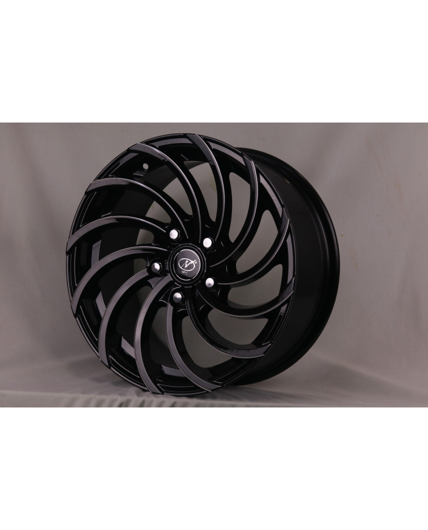 NeoWheel Snake 18X8.5 Inch Black Milled finish PCD 5x139.7 | Size 18X8.5 inch