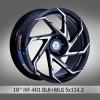 iVF-401 in BLK+MLG finish. The Size of alloy wheel is 18x9 inch and the PCD is 5x114.3(SET OF 4)
