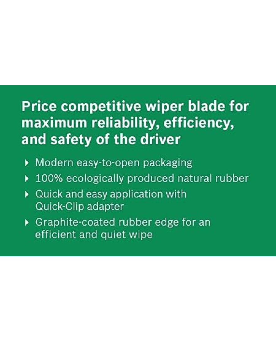 Bosch | ECO Set of 2 | Economical Metal Wiper Blade | Size 13.5 Inch