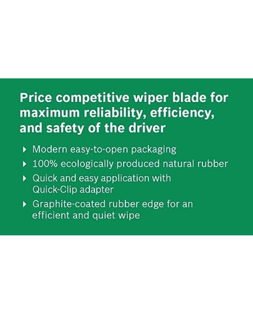 Bosch | ECO | Set of 2 | Economical Wiper Blade | Size 21/19 Inch | 530/480mm