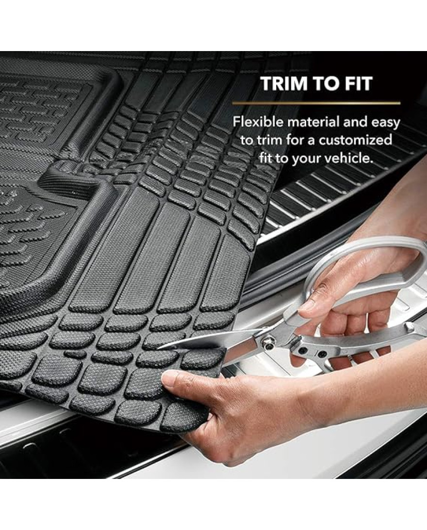 3D MAXpider 2199M-09 Universal Cross Fold Trim to Fit Cargo Liner | Kagu Rubber | Black