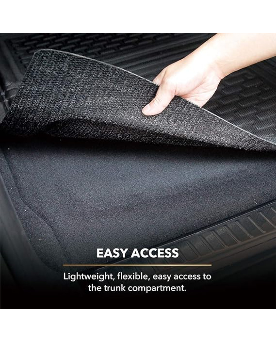 3D MAXpider 2199L-09 Universal Cross Fold Trim to Fit Cargo Liner | Kagu Rubber | Black