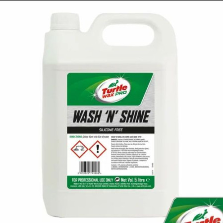 TURTLE WAX PRO WASH AND SHINE 5LTR TURTLE WAX PRO WASH AND SHINE 5LTR