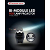 Excelite 3 Inch BI Moduled Led Fog Lamp Projector 3 EYE Laser-5500K | 8006 | Suitable For Universal