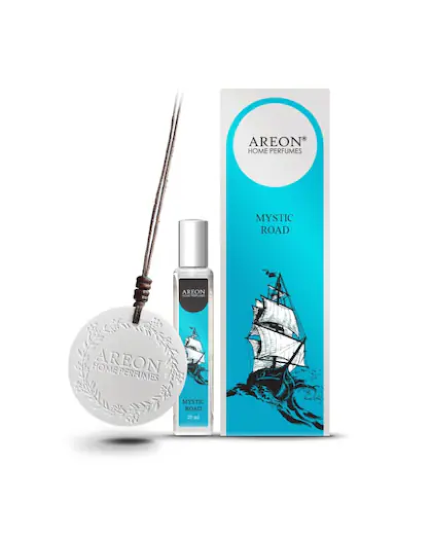 Areon Mystic Road 20 ml Car Haging Ceramic Disc Premium Home/Car Air Freshener | ACD02