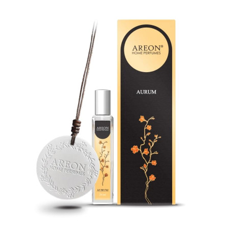Areon Aurum 20 ml Car Haging Ceramic Disc Premium Home/Car Air Freshener | ACD03 Areon Aurum 20 ml Car Haging Ceramic Disc Premium Home/Car Air Freshener | ACD03