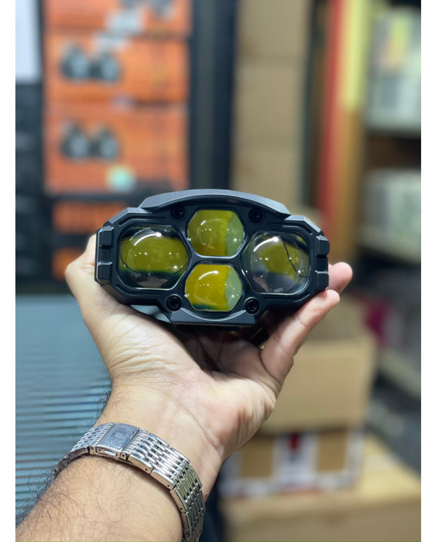 Aozoom Auxiliary Light AE2PRO External Dual Light Lamp | External BI Focal Brightening Lamp | High Beam Lumens 12000LM | High Beam Power 172W