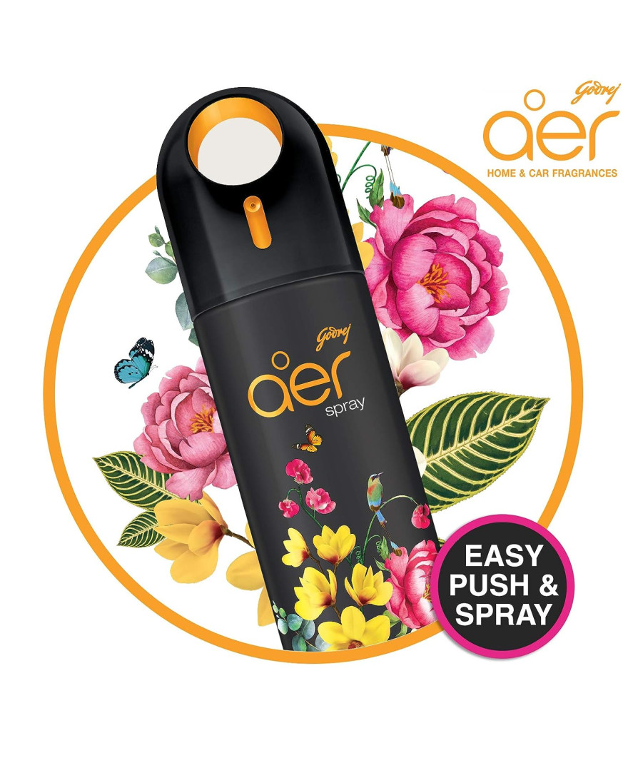 Godrej aer Spray | Room Freshener for Home And Office |  Alive | 220 ml | Long Lasting Fragrance