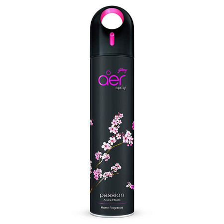 Godrej aer Spray | Room Freshener for Home And Office |  Passion | 220 ml | Long Lasting Fragrance