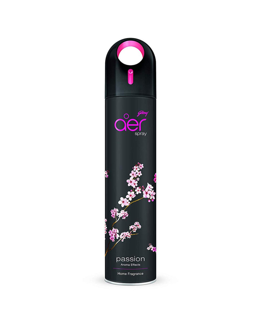 Godrej aer Spray | Room Freshener for Home And Office |  Passion | 220 ml | Long Lasting Fragrance