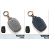 Alcantara Art Leather Key Cover for TATA Cars 4 Button Smart Key ALC 08