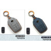 Alcantara Art Leather Key Cover for Toyota Cars 2 Button Smart Key ALC 18