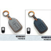 Alcantara Art Leather Key Cover for Honda Cars 3 Button Smart Key ALC 24