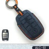 Alcantara Art Leather Key Cover for KIA Cars 4 Button Smart Key ALC 61