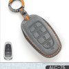 Alcantara Art Leather Key Cover for Hyundai Cars 4 Button Smart Key ALC 75