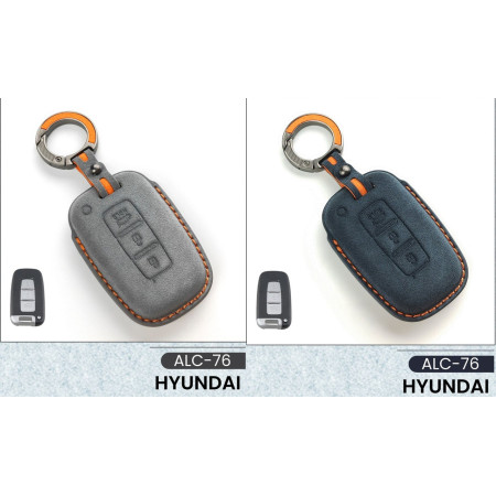 Alcantara Art Leather Key Cover for Hyundai Cars 3 Button Smart Key ALC 76 Alcantara Art Leather Key Cover for Hyundai Cars 3 Button Smart Key ALC 76