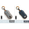 Alcantara Art Leather Key Cover for Porsche Cars 3 Button Smart Key ALC 81