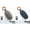 Alcantara Art Leather Key Cover for Audi Cars 3 Button Smart Key ALC 82