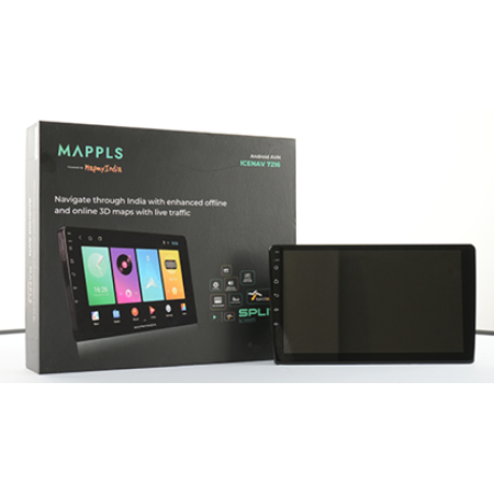 MapmyIndia ICENAV 7464 10 Android Music System, For Car, Screen Size 10 inch | 2GB RAM | 16GB ROM | WITH OFFLINE MAP