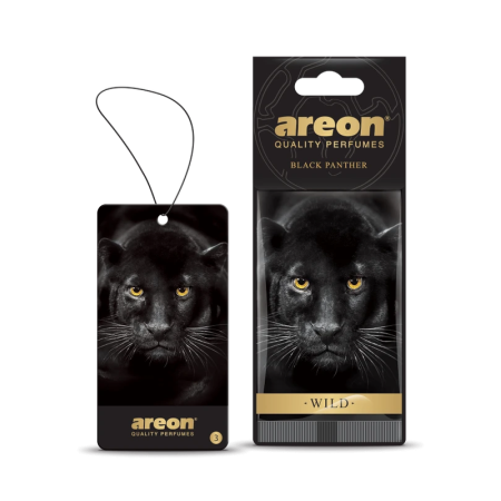 Areon Hanging Card Perfume – Black Panther | Long-Lasting Car Air Freshener