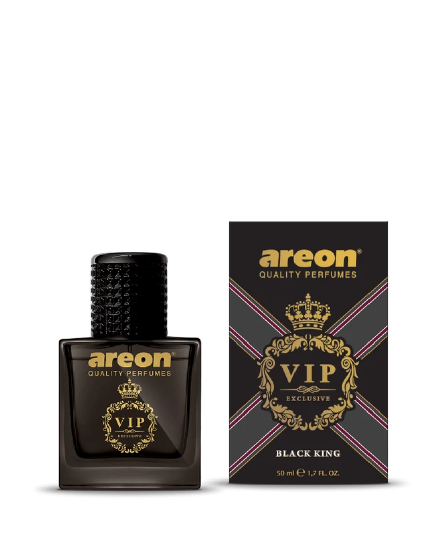 AREON CAR Air Freshner Perfume VIP 50ml Black Design | Fragrance Black King  | VIPB02