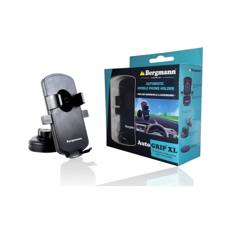 Bergmann Auto Grip Automatic Mobile Holder | XL, Black