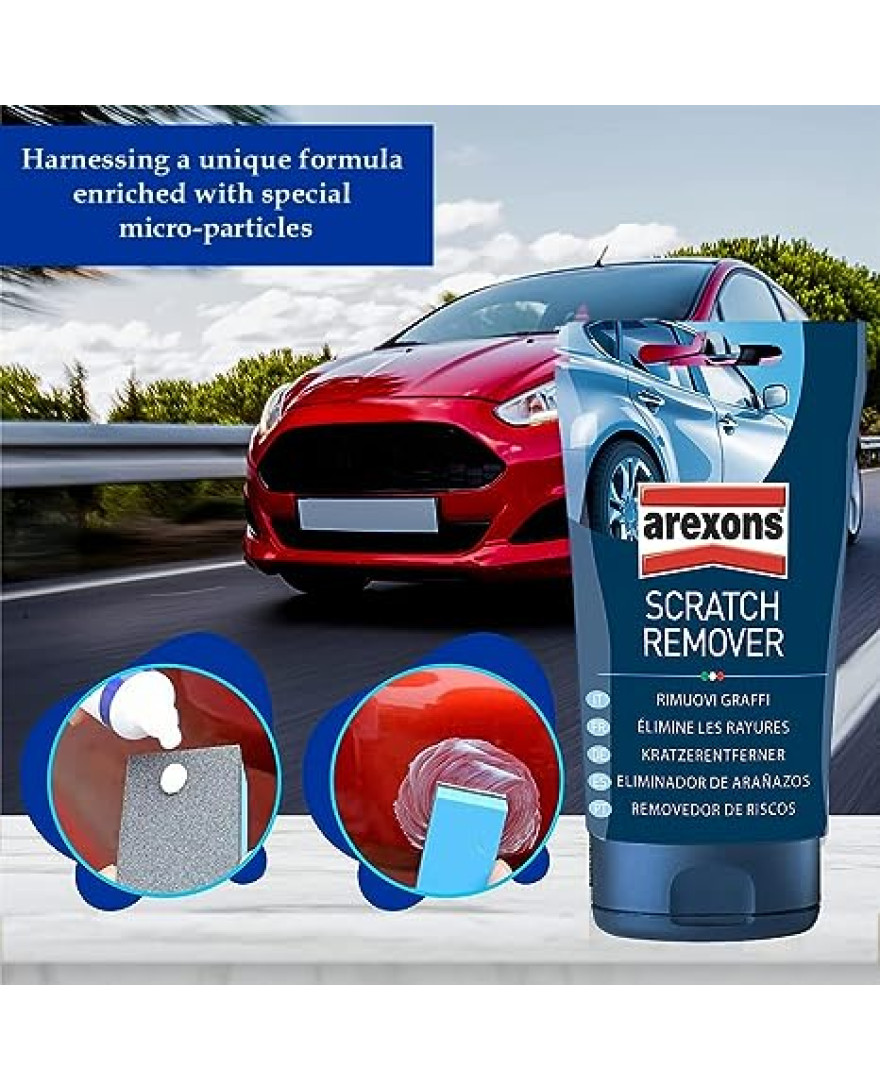 Arexon Scratch Remover, 150g | Removes Superficial and Deep Scratches | Paint and Rubber Residue Remover | Restores Original Paint Lustre