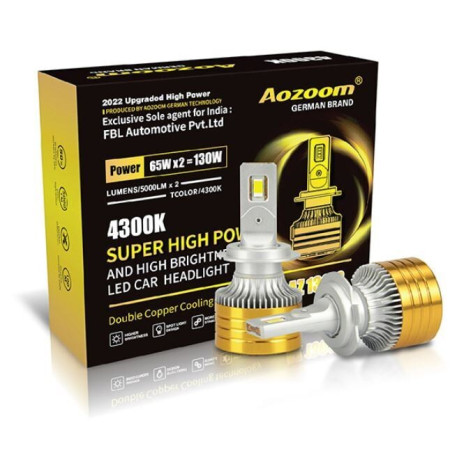 Aozoom AZ 1301S 65W CAR LED BULBS 4300K | Lumen Flux 5000LM Aozoom AZ 1301S 65W CAR LED BULBS 4300K | Lumen Flux 5000LM