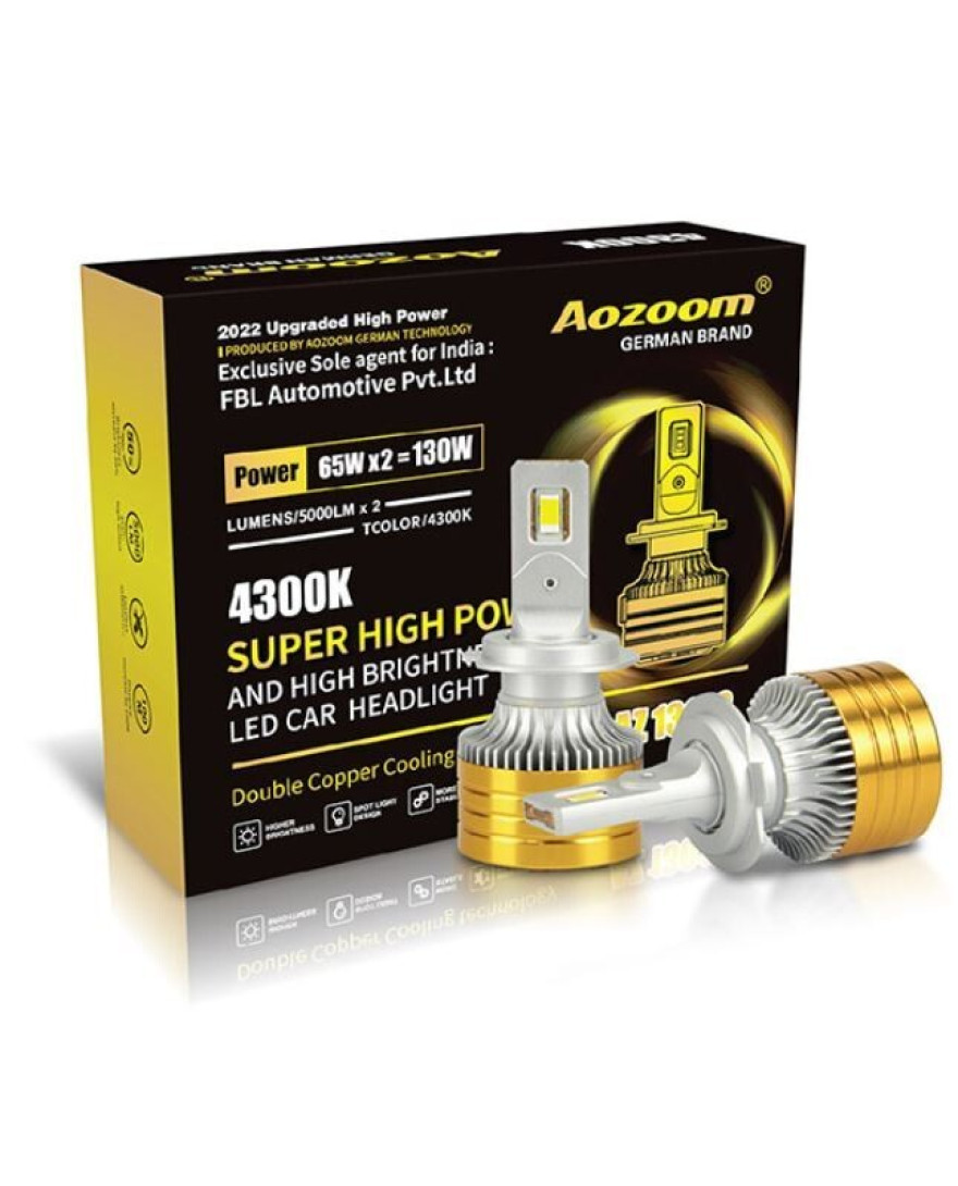 Aozoom AZ 1301S 65W CAR LED BULBS 4300K | Lumen Flux 5000LM